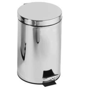 Papelera pedal inox 12L.