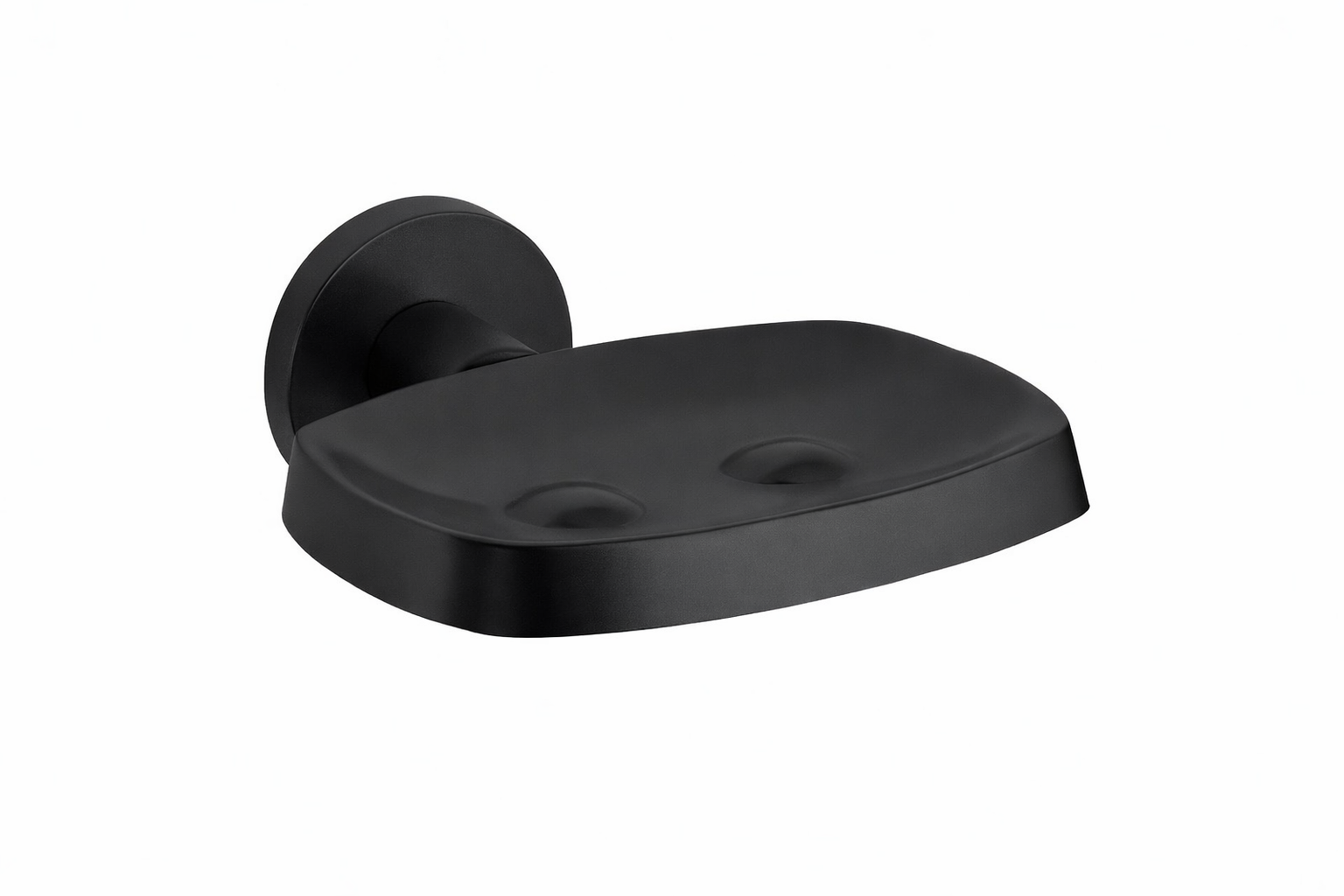 H419 NEGRO Jabonera Latón Sólida