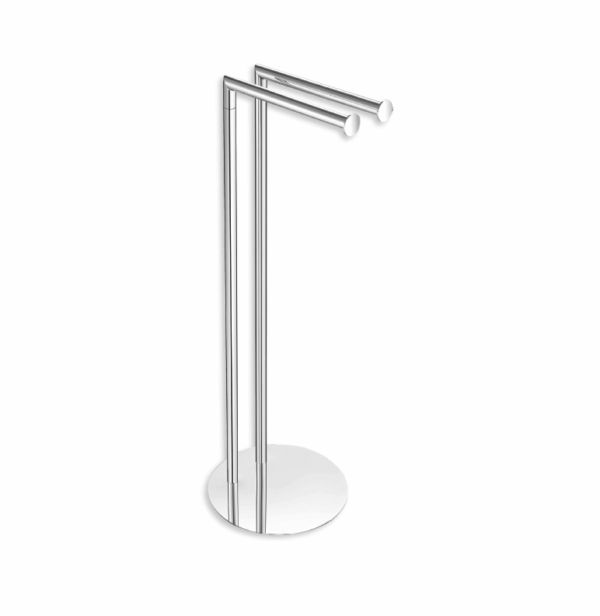 Toallero Doble Suelo (Inox 304) base ABS