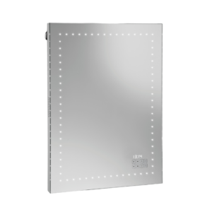 Espejo con luz LED, RELOJ y RADIO - Tº Color: 4000K